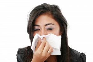 gripa femeie sufla nasul