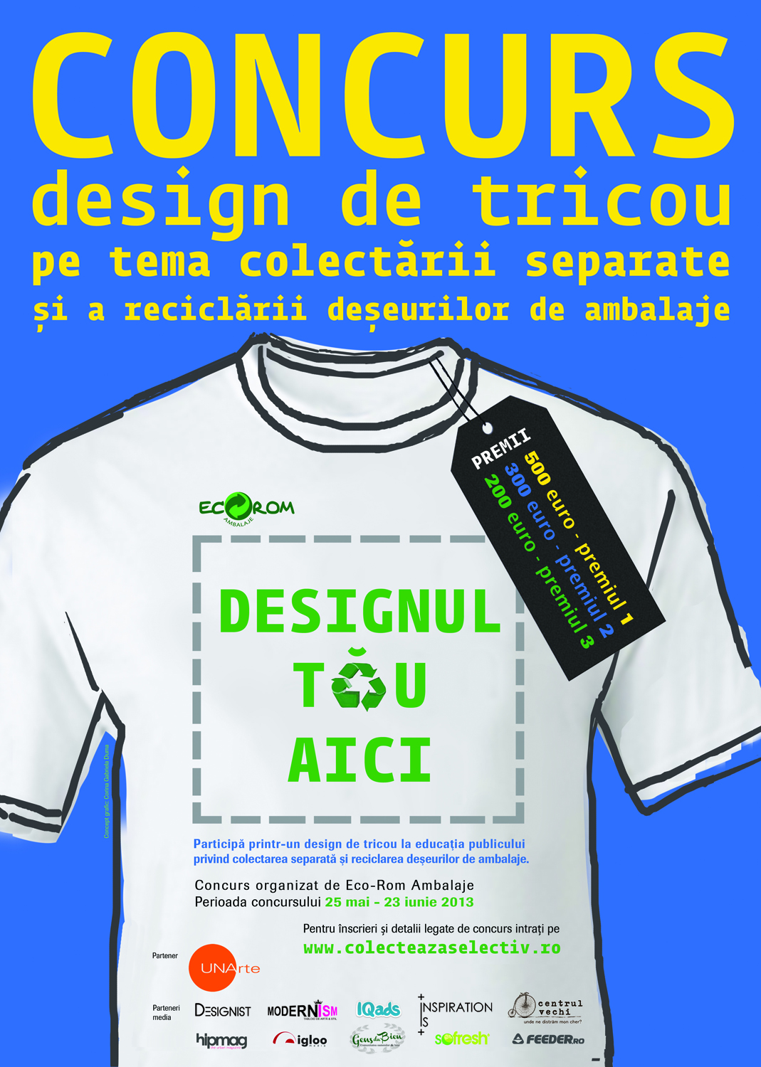 Concurs design creativ de tricou
