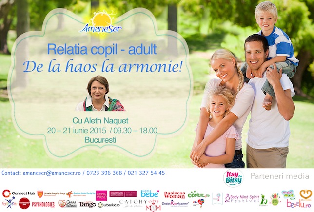 Workshop Metoda Espere: Relatia adult – copil. De la haos la armonie